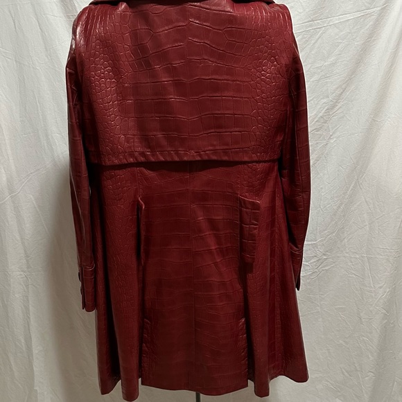 Christian Dior by John Galliano. Red croc-embossed lambskin leather FW 2005 - Picture 4 of 9